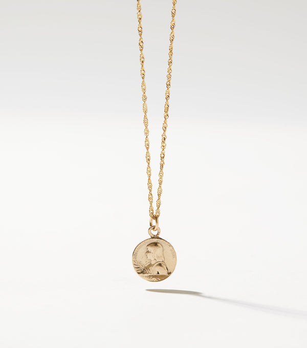 Joan Of Arc Necklace in 14k  Gold
