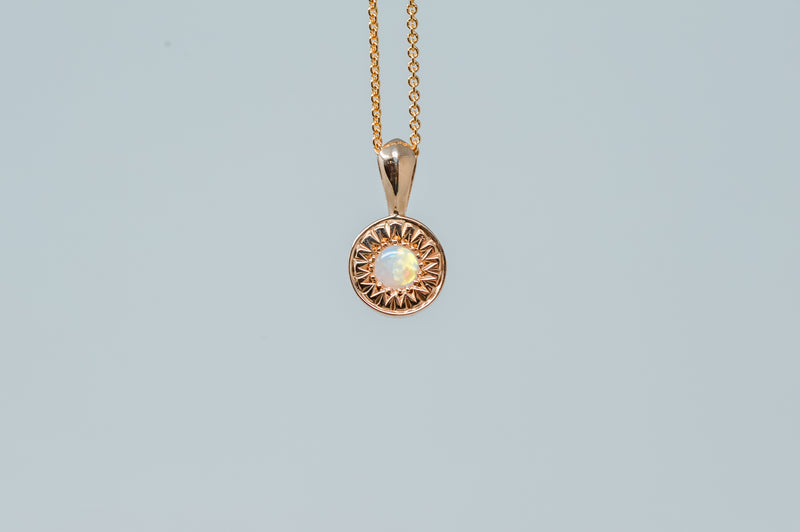 Australian Opal Starburst Necklace