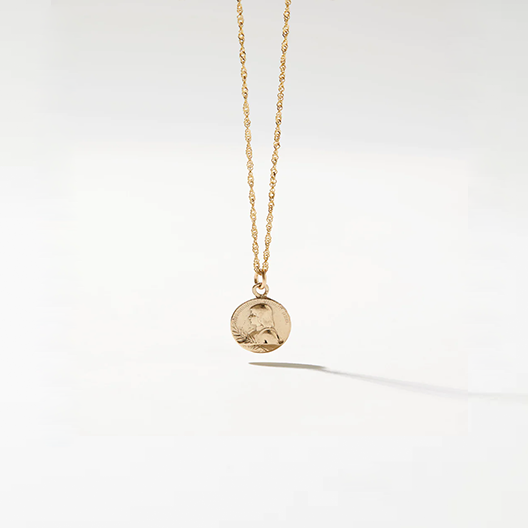 Joan Of Arc Necklace in 14k Gold
